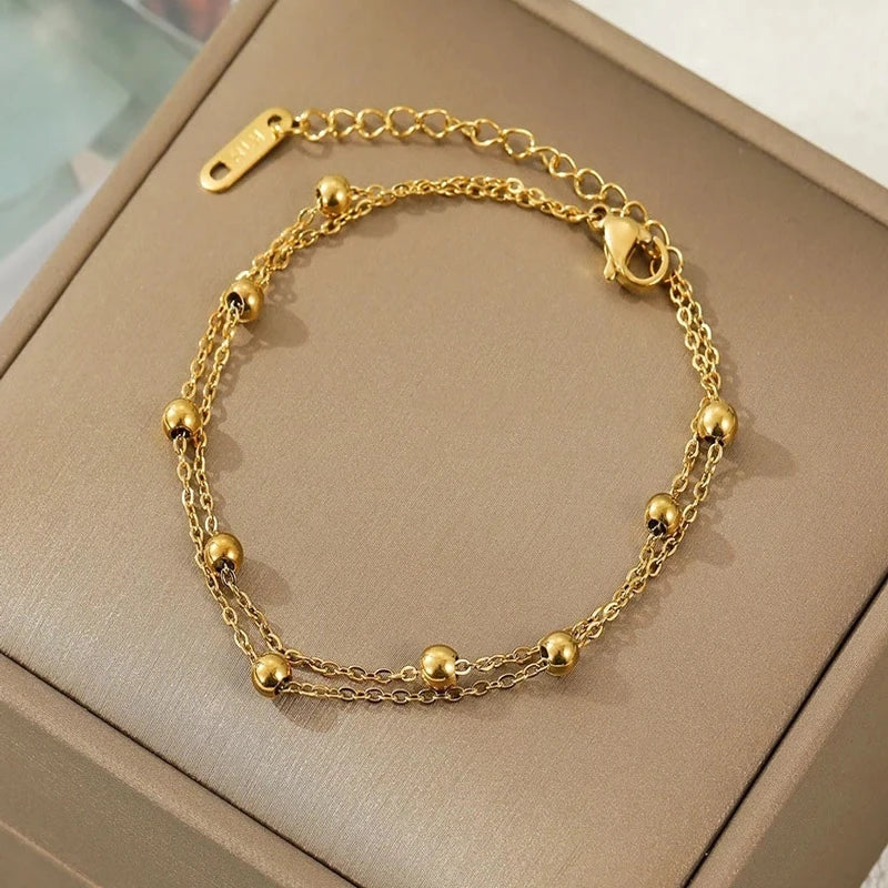 THE DOUBLE BEAD BRACELET